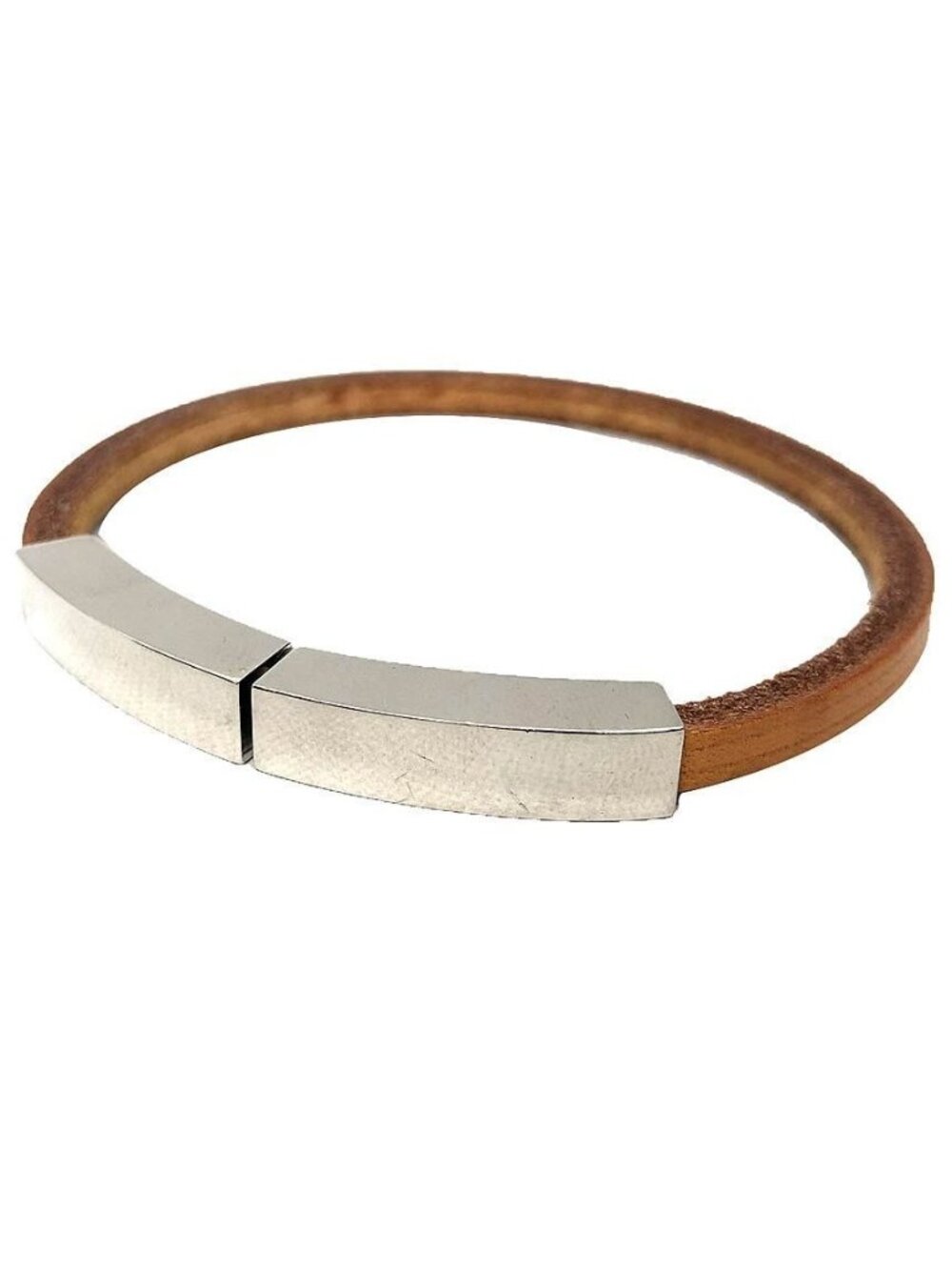 Hermes Leather Bracelet Vintage Brown